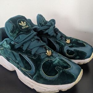 adidas Green Velvet Athletic Shoes